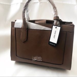 Nine West Brown Leather Purse Bag